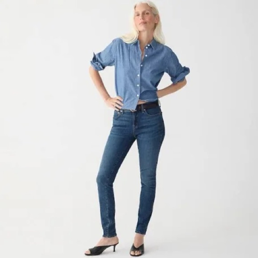 J. Crew 9” High-Rise Toothpick Jeans